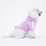 Felpa "Adidog" Rosa Personalizzabile con nome