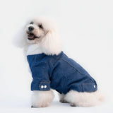 Giacca Di Jeans Imbottita Scura Personalizzabile con nome