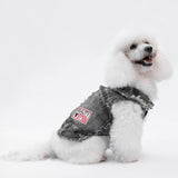 Giacca Di Jeans con Toppe Scura