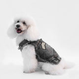 Giacca Di Jeans con Toppe Scura