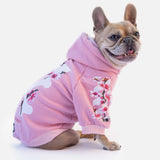 Felpa "woof" Rosa Personalizzabile con nome