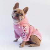 Felpa "woof" Rosa Personalizzabile con nome