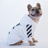 Felpa "woof" Bianca Personalizzabile con nome