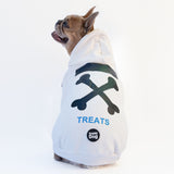 Felpa "woof" Bianca Personalizzabile con nome