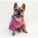 Felpa in Pile con Cappuccio e Pon Pon Rossa