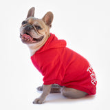 Felpa "The Dog Face" Rossa Personalizzabile con nome