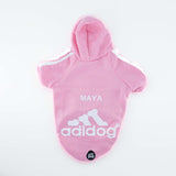 Felpa "Adidog" Rosa Personalizzabile con nome