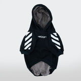 Felpa "woof" Nera Personalizzabile con nome