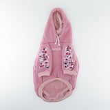 Felpa "woof" Rosa Personalizzabile con nome