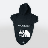 Felpa "The Dog Face" Nera Personalizzabile con nome