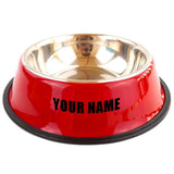 Ciotola in acciaio inox 3 colori personalizzabile con nome