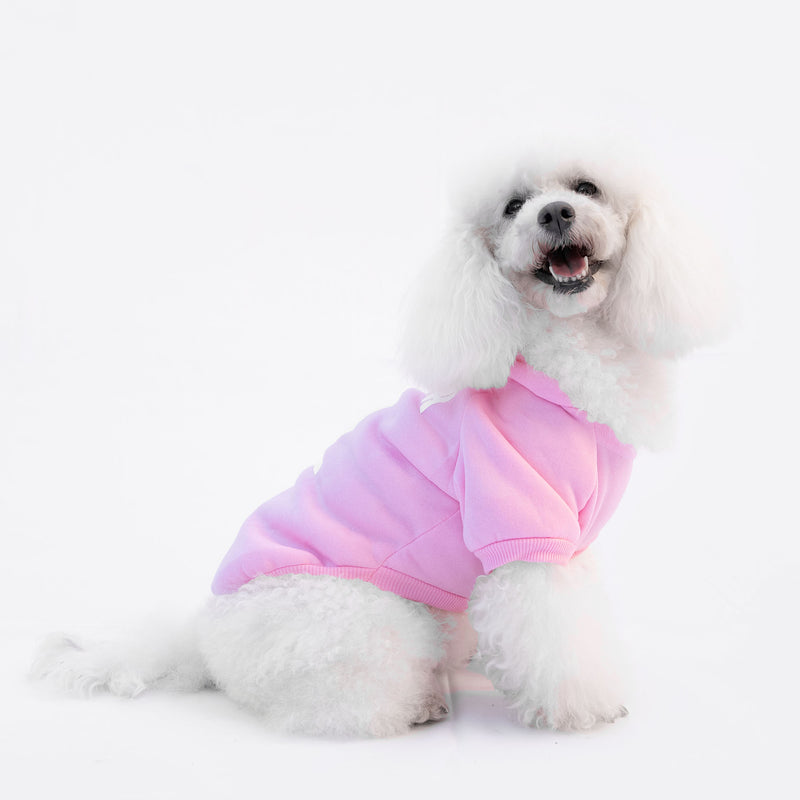 Sweat rose "Trendy Dog" personnalisable avec nom et numéro