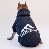 Schwarzes Sweatshirt „Adidog“, personalisierbar mit Namen