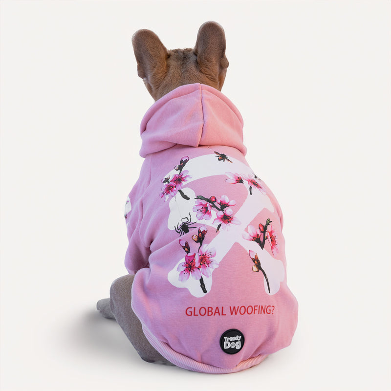 Felpa "woof" Rosa Edizione Speciale Personalizzabile con nome