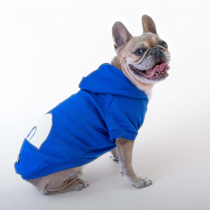 Felpa "The Dog Face" Blu Personalizzabile con nome