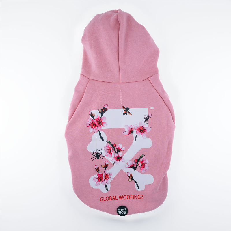 Felpa "woof" Rosa Edizione Speciale Personalizzabile con nome