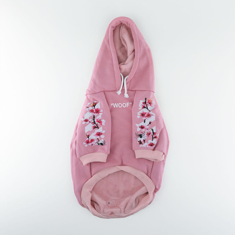 Felpa "woof" Rosa Edizione Speciale Personalizzabile con nome