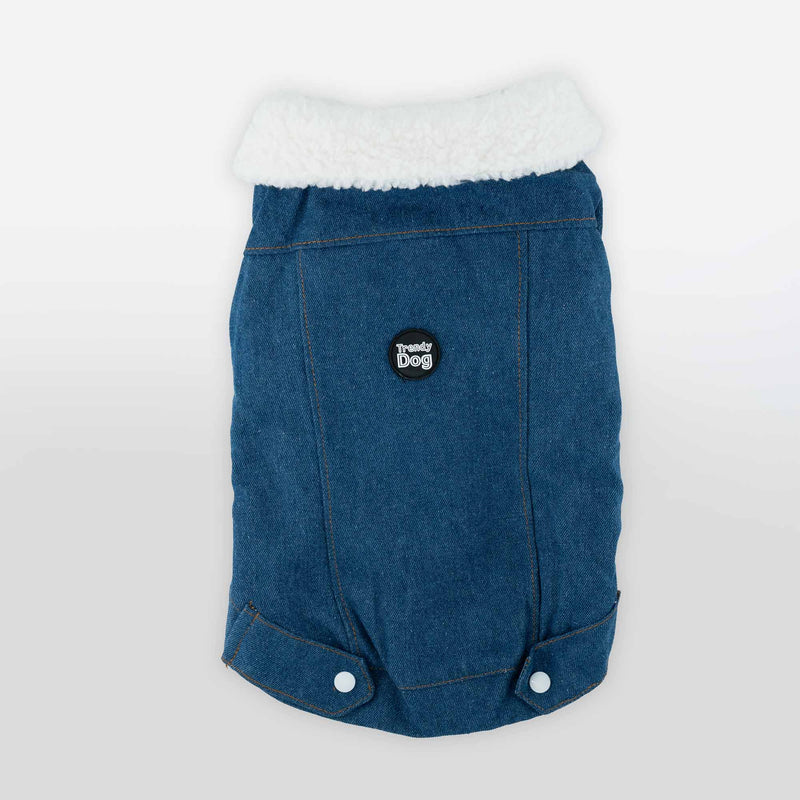Giacca Di Jeans Imbottita Scura Personalizzabile con nome