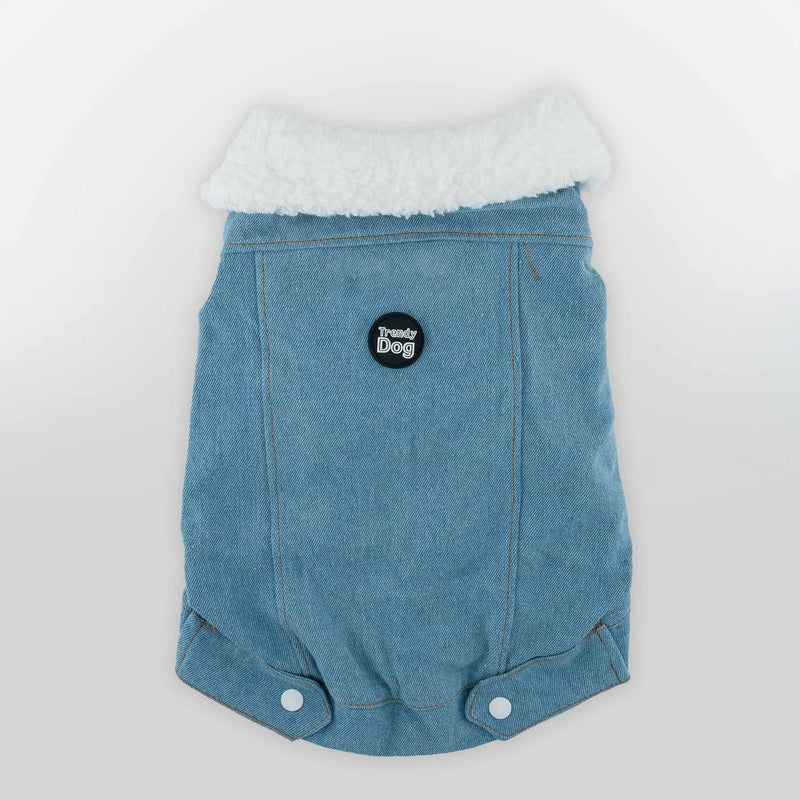 Giacca Di Jeans Imbottita Chiara Personalizzabile con nome