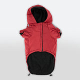 Rote Jacke „The Dog Face“ X „Pupreme“, anpassbar mit Namen