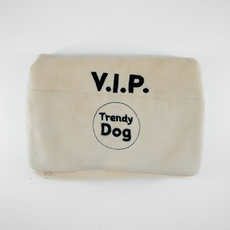 Trendiges Hundehandtuch mit Doppeltasche
