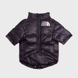 Schwarze Daunenjacke „The Dog Face“, personalisierbar mit Namen