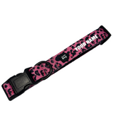 Set Collare e Guinzaglio Trendy Dog® "Leopardato" Personalizzabile con nome