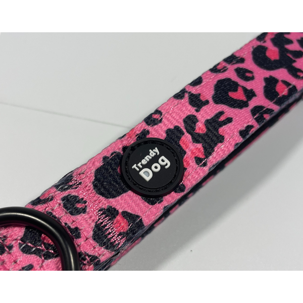 Trendy Dog® „Leopard Print“ Halsband- und Leine-Set, anpassbar mit Namen