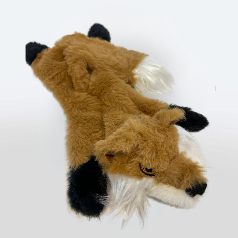Peluche en forme de renard.
