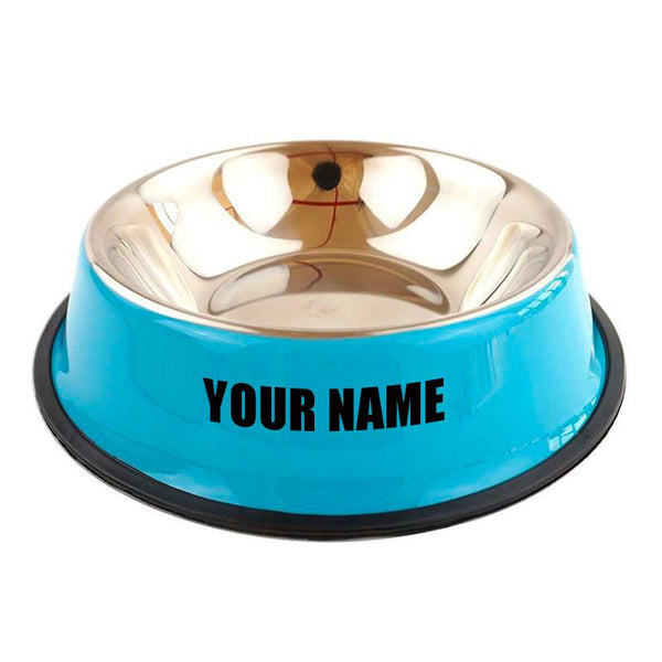 Bol en acier inoxydable en 3 couleurs personnalisable avec nom