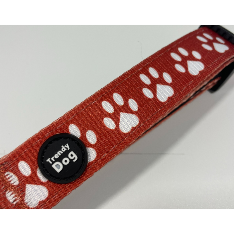 Trendy Dog® Halsband „Pfoten“ personalisierbar mit Namen